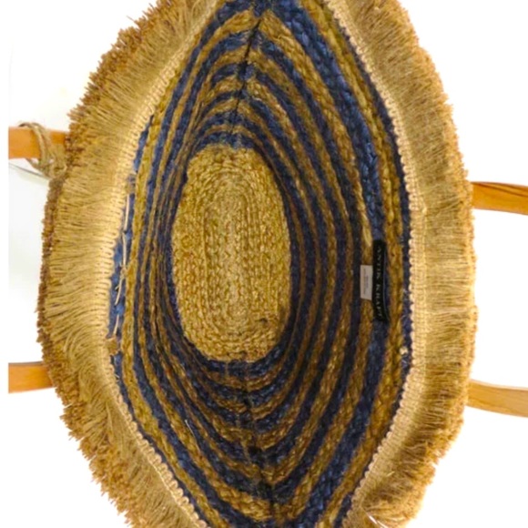 🆕 NWT Antik Kraft Striped Jute Tote - Picture 3 of 7